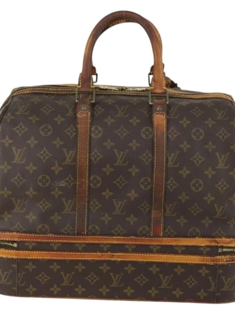 LOUIS VUITTON Monogram Sac Sports Boston Bag M41444 LV Auth 158448 - Picture 2 of 16